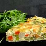 Quiche aux légumes et maquereaux fumés