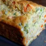 Cake printanier aux crevettes sans gluten