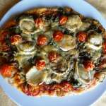 Pizza à la roquette et au chèvre 0