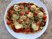 Pizza à la roquette et au chèvre