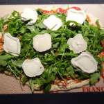 Pizza à la roquette et au chèvre 4