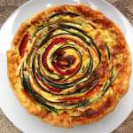 Quiche aux légumes en spirale