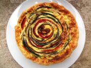 Quiche de légumes en spirale