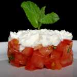 Tartare de tomates à la menthe 0