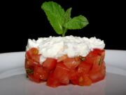 Tartare de tomates à la menthe