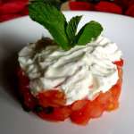 Tartare de tomates à la menthe