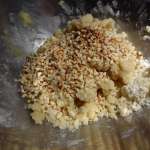 Crumble pommes, ananas, amandes 5