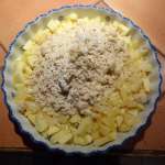 Crumble pommes, ananas, amandes 6