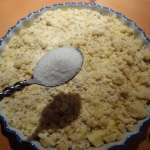 Crumble pommes, ananas, amandes 7