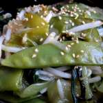 Wok de pois gourmands à l&rsquo;asiatique 0