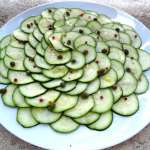 Carpaccio de courgettes à l&rsquo;italienne