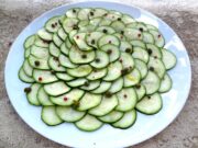 Carpaccio de courgettes à l’italienne