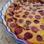 Clafoutis cerises pistache
