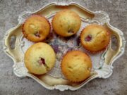 Muffins à la rose et framboises
