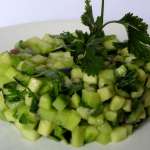 Tartare courgette, concombre et avocat 0