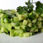 Tartare courgette, concombre et avocat 14
