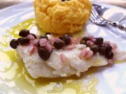 Morue aux câpres et polenta