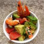 Avocat aux crevettes et pamplemousse rose 0