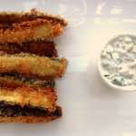 Frites de courgettes au panko