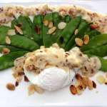 Oeuf poché aux pois gourmands  0