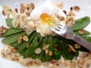 Oeuf poché aux pois gourmands