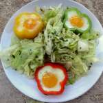 Oeufs surprises aux poivrons
