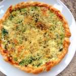 Quiche de brocolis aux amandes 0