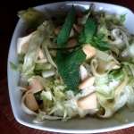 Salade courgette crue pomme et menthe 0