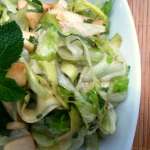 Salade courgette crue pomme et menthe