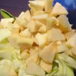 Salade courgette crue pomme et menthe 2