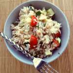 Salade de riz à la courgette