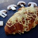 Croissant farci aux champignons