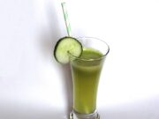 Jus de concombre, pomme et orange