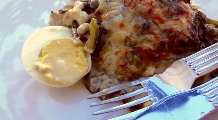 Gratin de batavia et oeufs 0
