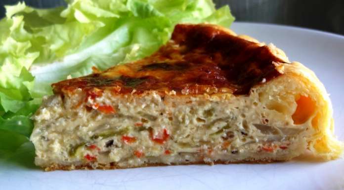 Quiche fenouil poivrons