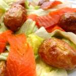 Salade aux grenailles et truite fumée 0