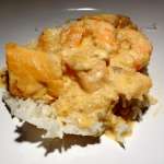 Saumon et crevettes au marsala