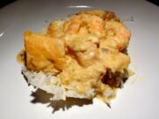 Saumon-crevettes au Marsala