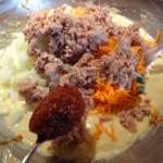 Cakes thon, carottes, oignon, harissa 3