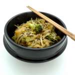 Chow mein brocolis soja