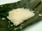 Riz gluant vapeur aux feuilles de bananier