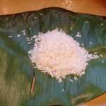 Riz gluant vapeur aux feuilles de bananiers 4