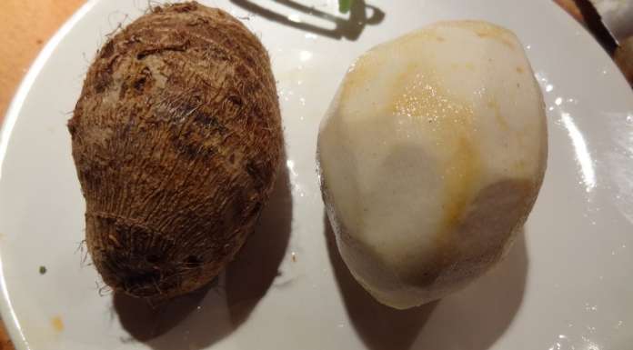 Velouté de légumes au taro 2