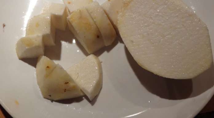 Velouté de légumes au taro 4