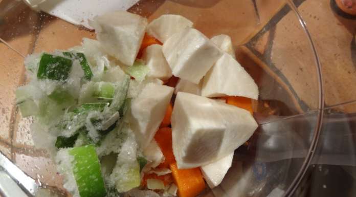 Velouté de légumes au taro 5