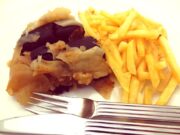 Boudin noir aux pommes et oignons