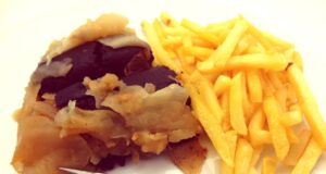 Boudin noir aux pommes et oignons