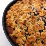 Gâteau aux myrtilles en crumble d&rsquo;amandes  14