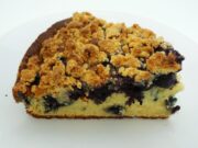 Gâteau aux myrtilles en crumble d’amandes