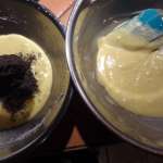 Gâteau marbré au sésame noir 10